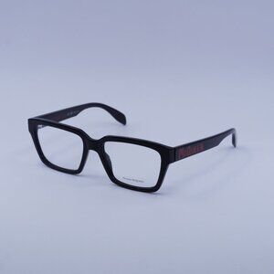 Alexander McQueen AM0332O 002 Eyeglasses Black 54mm Square Frame